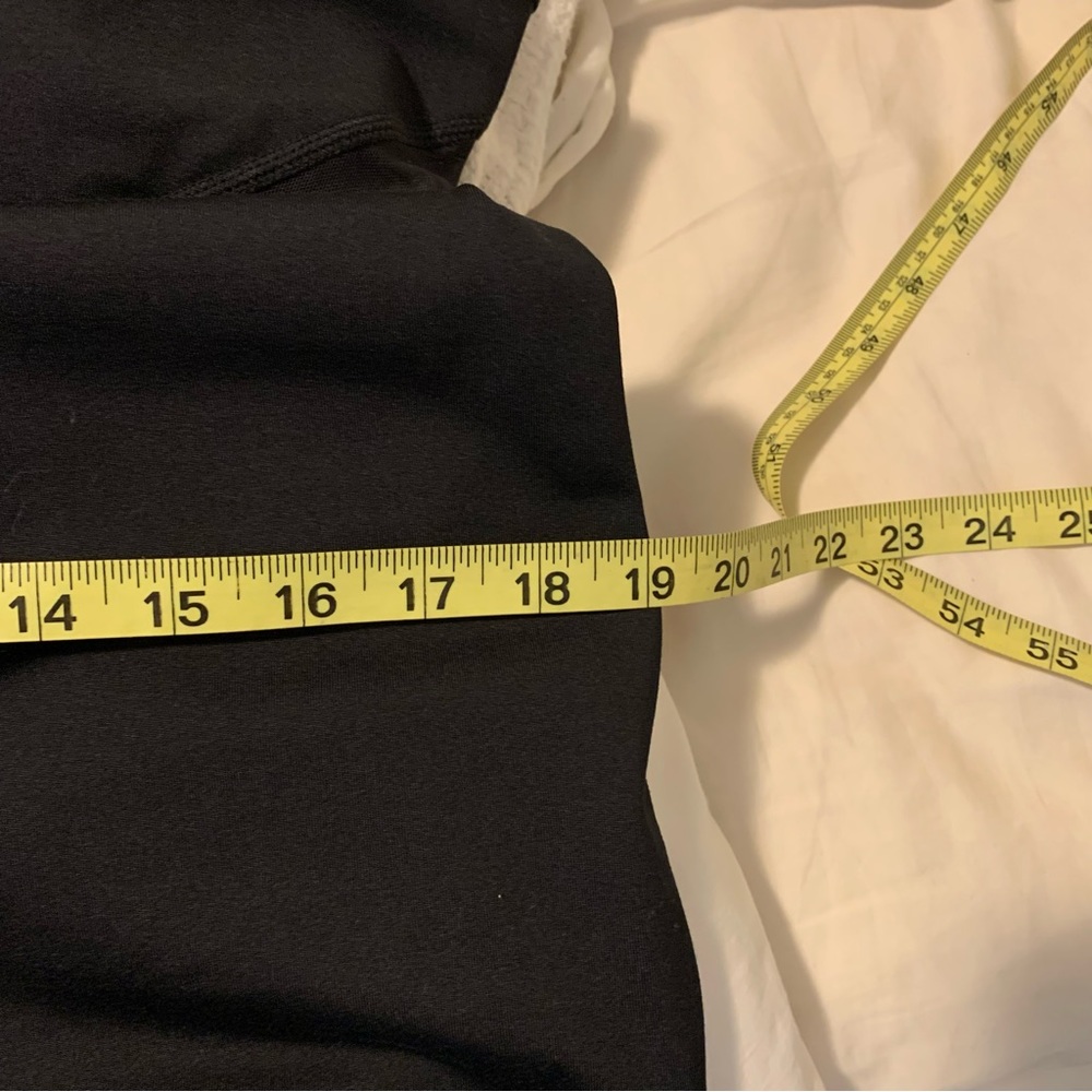 Fabletics Black Strappy Racerback Bodycon Mini Dress with Mesh Inset - Picture 9 of 11